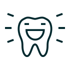 tooth smiling icon